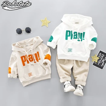 

Bobotata Children Clothing Kids Clothes Set Autumn Baby Boys Clothes Sets Long Sleeve Oufits Suits Hooded+Pants 2Pcs Sports Suit