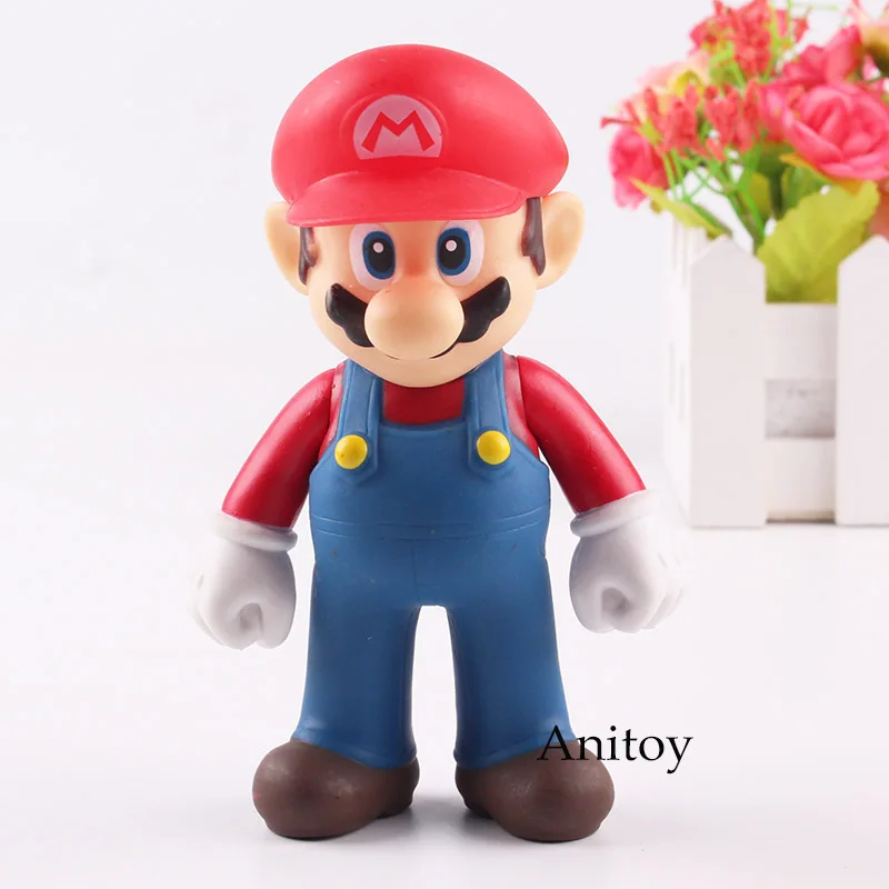 Super Mario Bro Рисунок Марио фигурку ПВХ коллекционная игрушка для детей подарок 12 см
