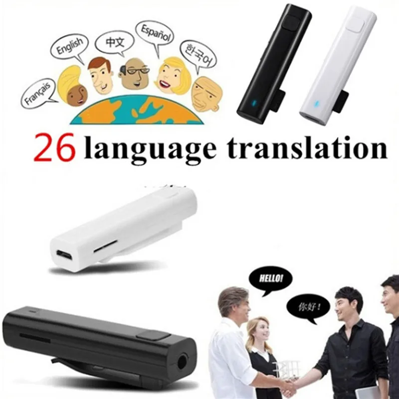 1pc Smart Headphone 26 Multi language Voice Translator Smart Wireless