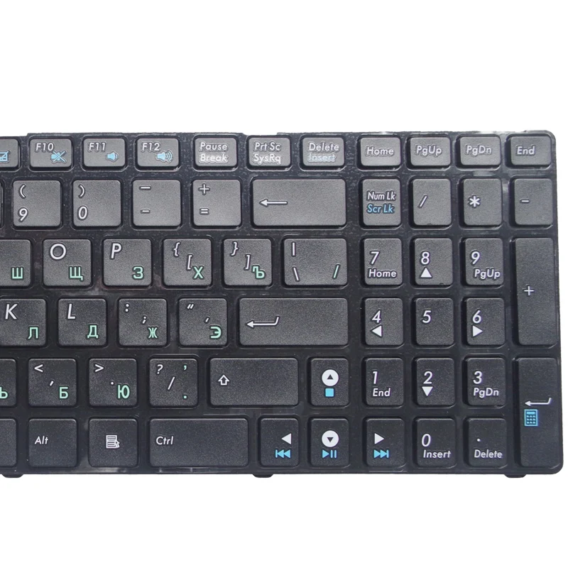 GZEELE для ASUS G53Sx G53Sw G72JH K53Sj K54D K54SL N51T N51V N53SV N53JQ N53S N53NB N70 русская клавиатура ноутбука RU черный