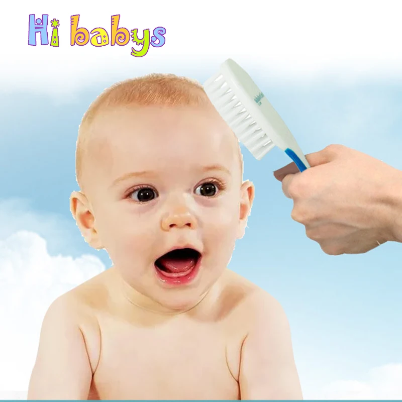 2pcs Newborn Hair Brush Portable Soft Baby Kids Comb Children Head Body