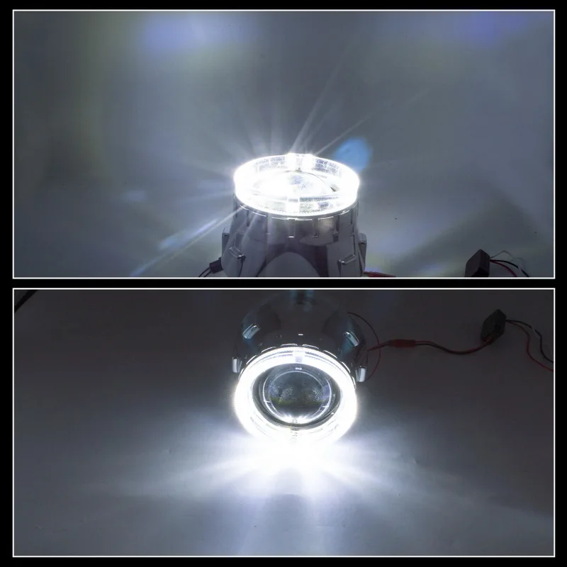 Safego 2,5 дюймовые кольца ангельские глазки для автомобильных объективов проектора H1 H7 H4 HID Биксеноновые галогенные фары не включают линзы и лампы