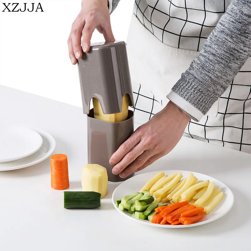 

XZJJA Creative kitchen Vegetable Potato Slicer French Fry Cutter Chopper Chips Making Tool Potato Cutting Kitchen Gadgets