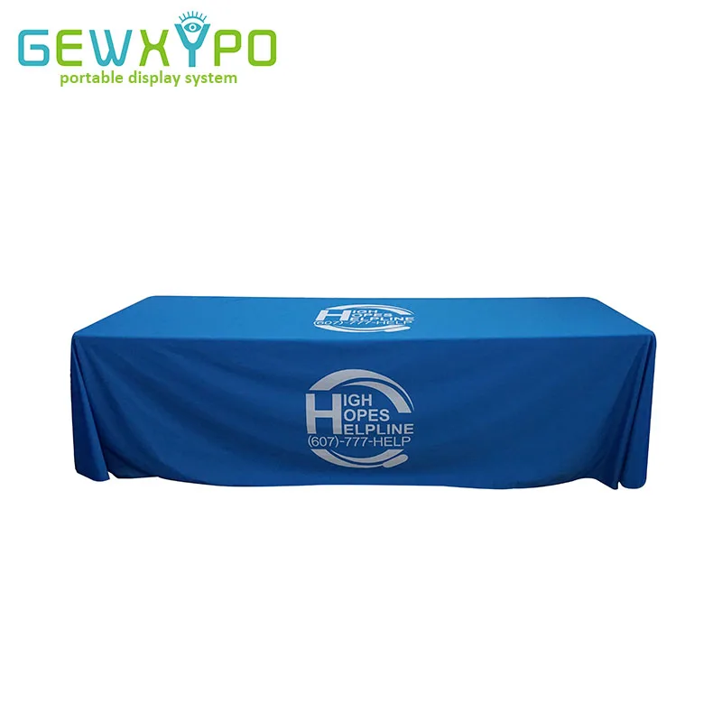 

8ft Loose Fit Advertising Tablethrow Printing,Business Display Polyester Fabric Full Color Printed Table Cover/Table Cloth
