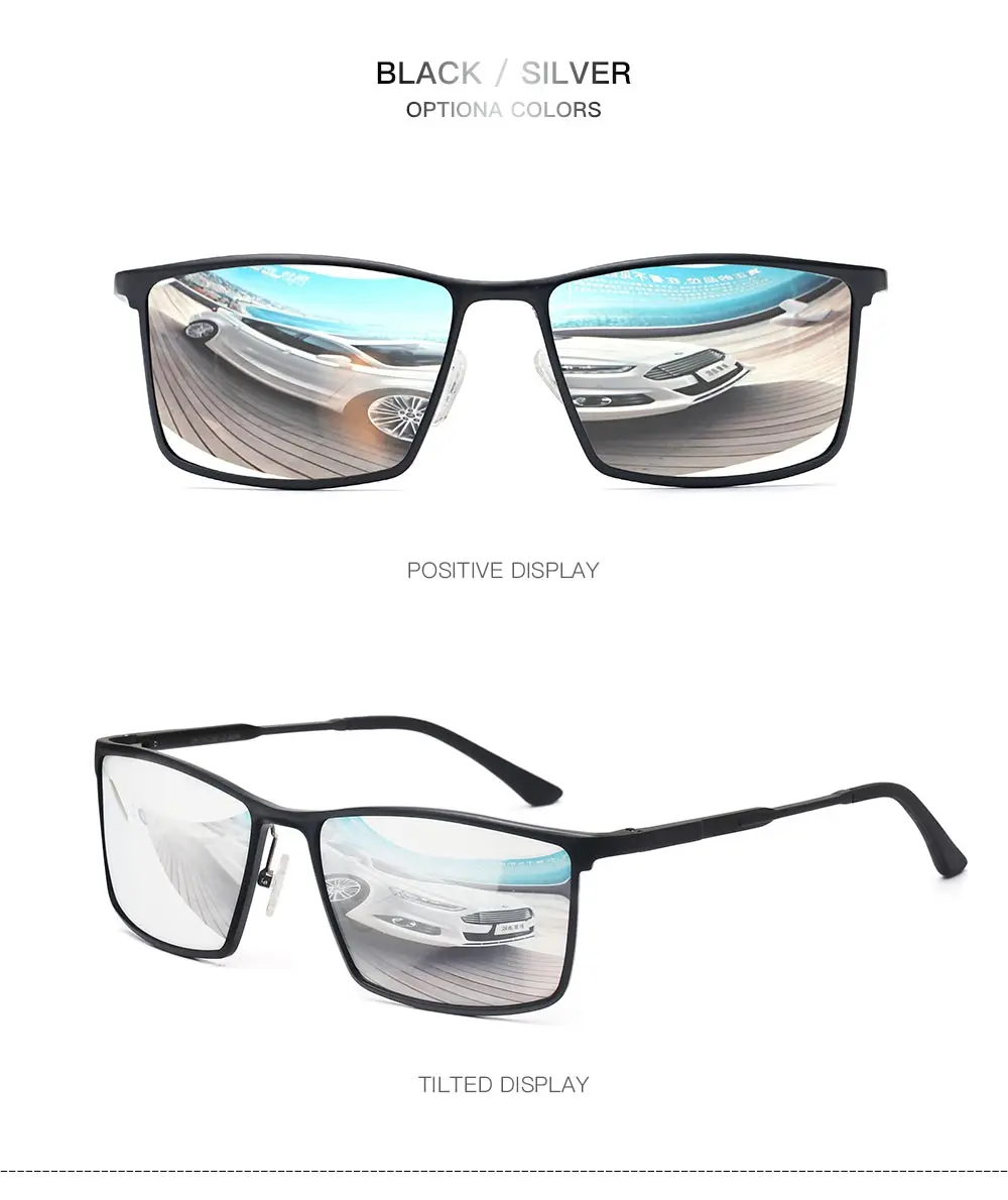 Прямоугольный поляризованные солнцезащитные очки Для мужчин очки высокого качества