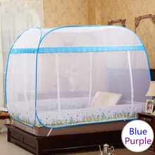 Стиль москитные сетки, хорошее качество москитная сетка для двойной кровати, кровать для принцессы сетка, синий фиолетовый Лето москитная сетка москитера