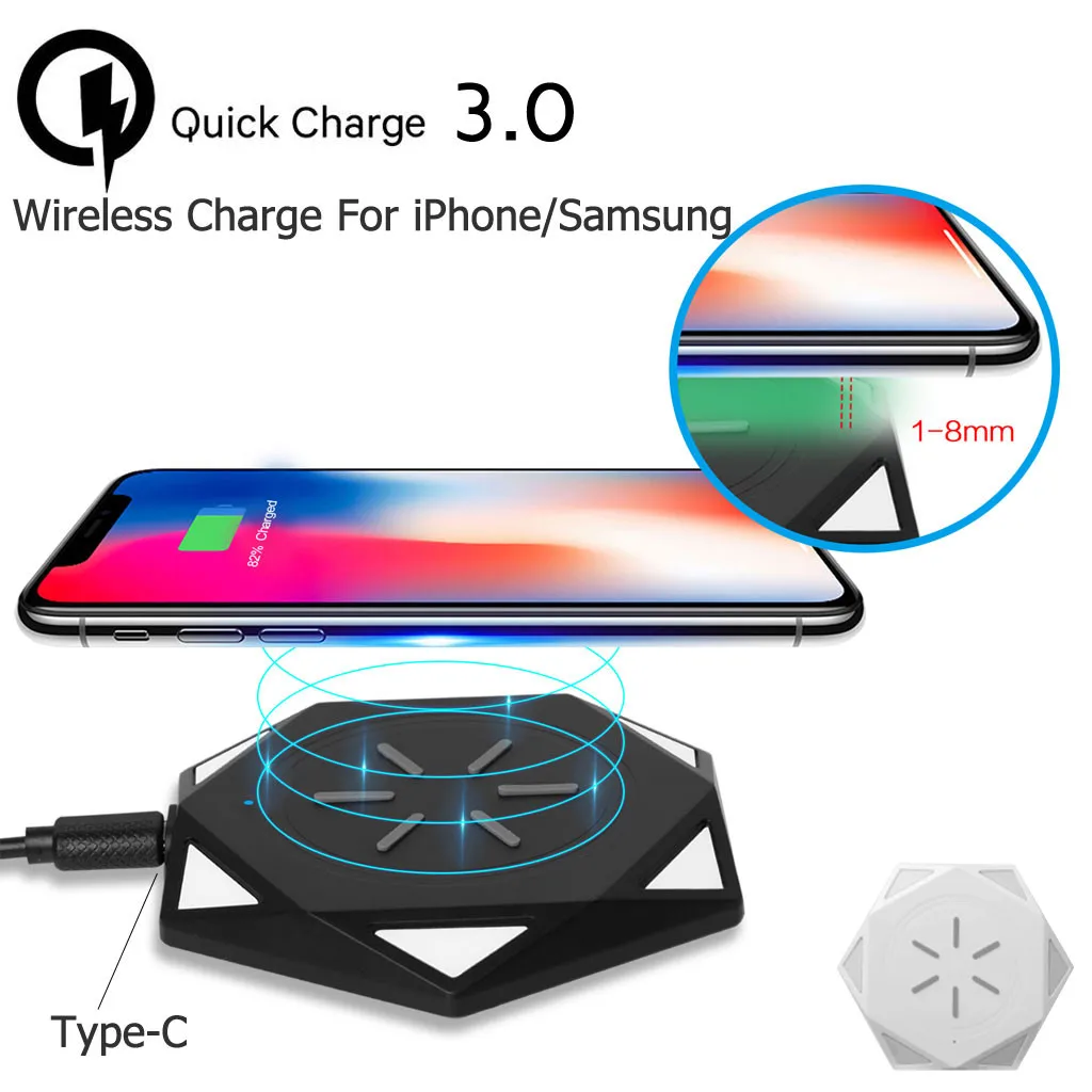 Для samsung/iPhone/Hawei Qi 5 Вт/7,5 Вт/10 Вт Беспроводное зарядное устройство док-станция зарядный комплект передатчик зарядное устройство адаптер зарядная подставка