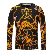 ECTIC 2017 New Pure wool Men Fashion printing Sweater