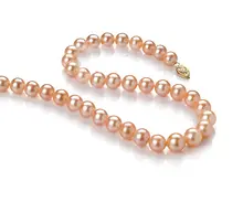 noble women gift 17INCH 14K GOLD CLASP HUGE Natural AAA 9-10MM Freshwater Pearl Necklace Fashion, brass fishhook