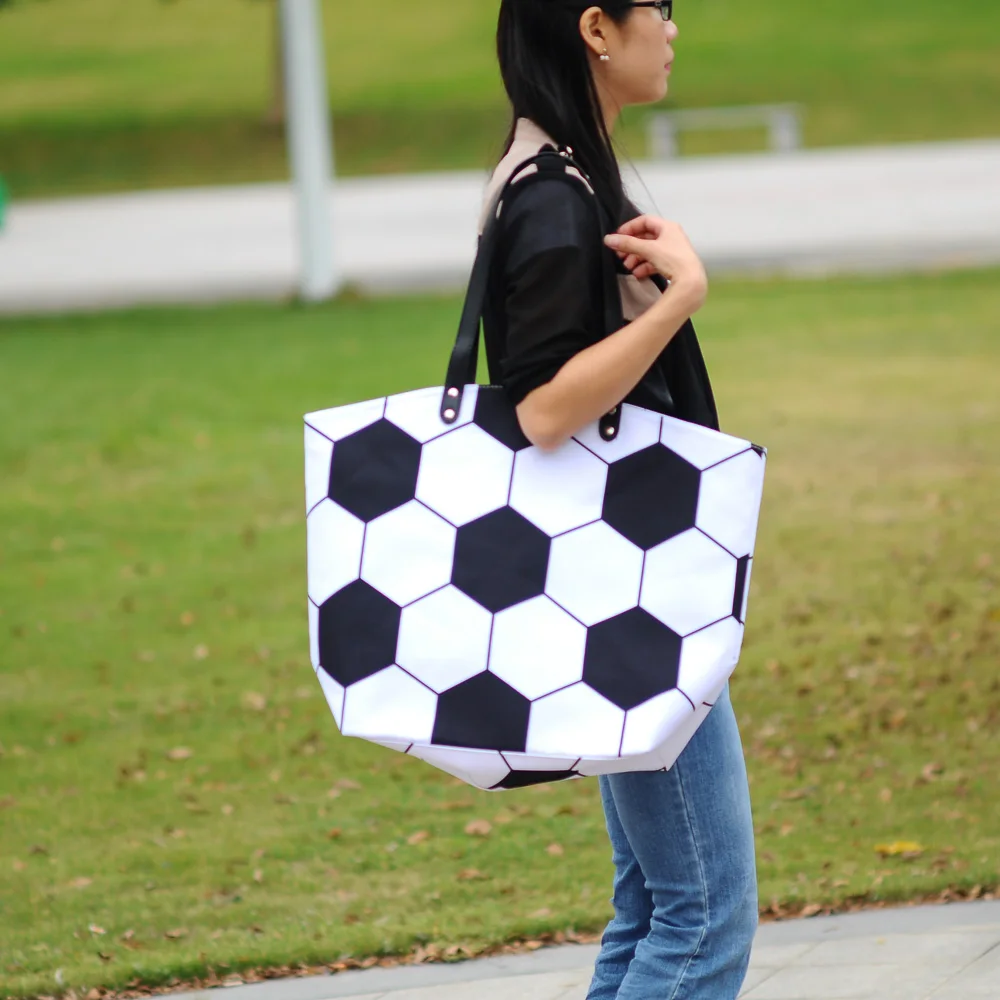 5 шт. футбольная парусиновая сумка женская повседневная Сумочка спортивная сумка DOM294
