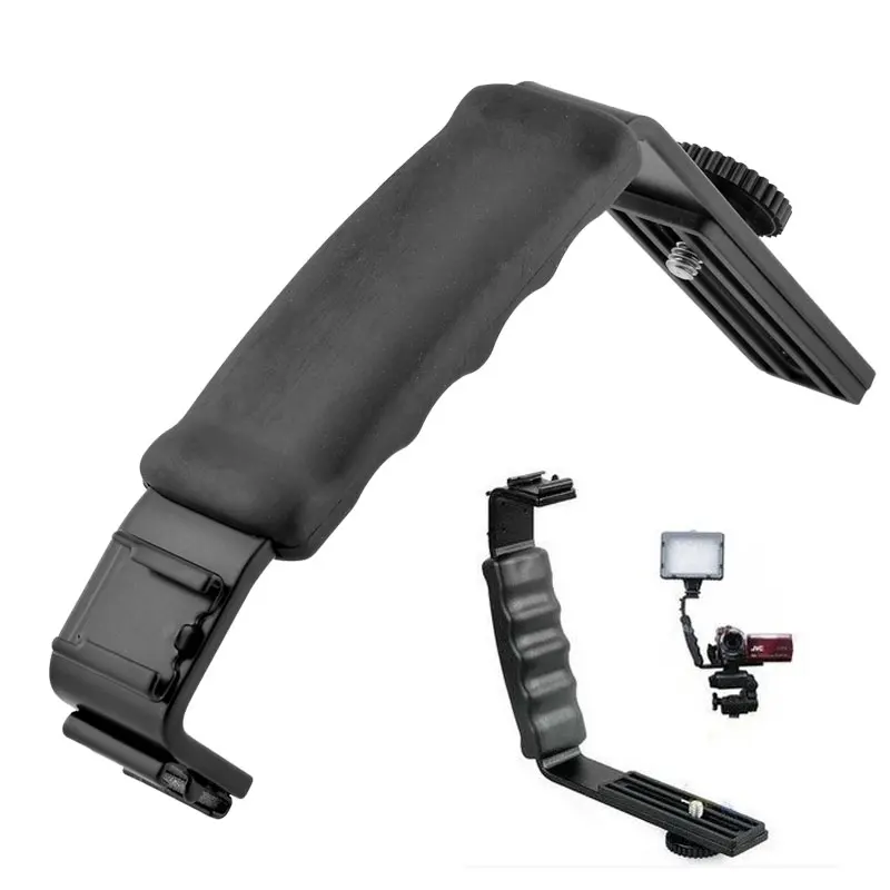 L микрофон Стенд с 2 Горячий башмак для Zhiyun Smooth Q 4 стабилизатор/Feiyu Gimbal/By-MM1 микрофон/видео светильник стенд/для iPhone 7