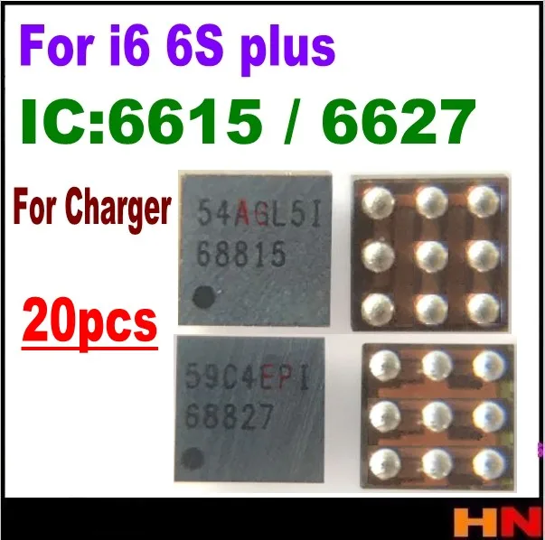 20 шт. 68815 для iPhone 6 7 plus 6P USB зарядное устройство IC 5S Q4 чип зарядки 9 контактов