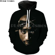 PLstar Cosmos дизайн модные 3d толстовки хип хоп толстовка с капюшоном Rapper Tupac 2pac принт мужские женские пуловеры с капюшоном