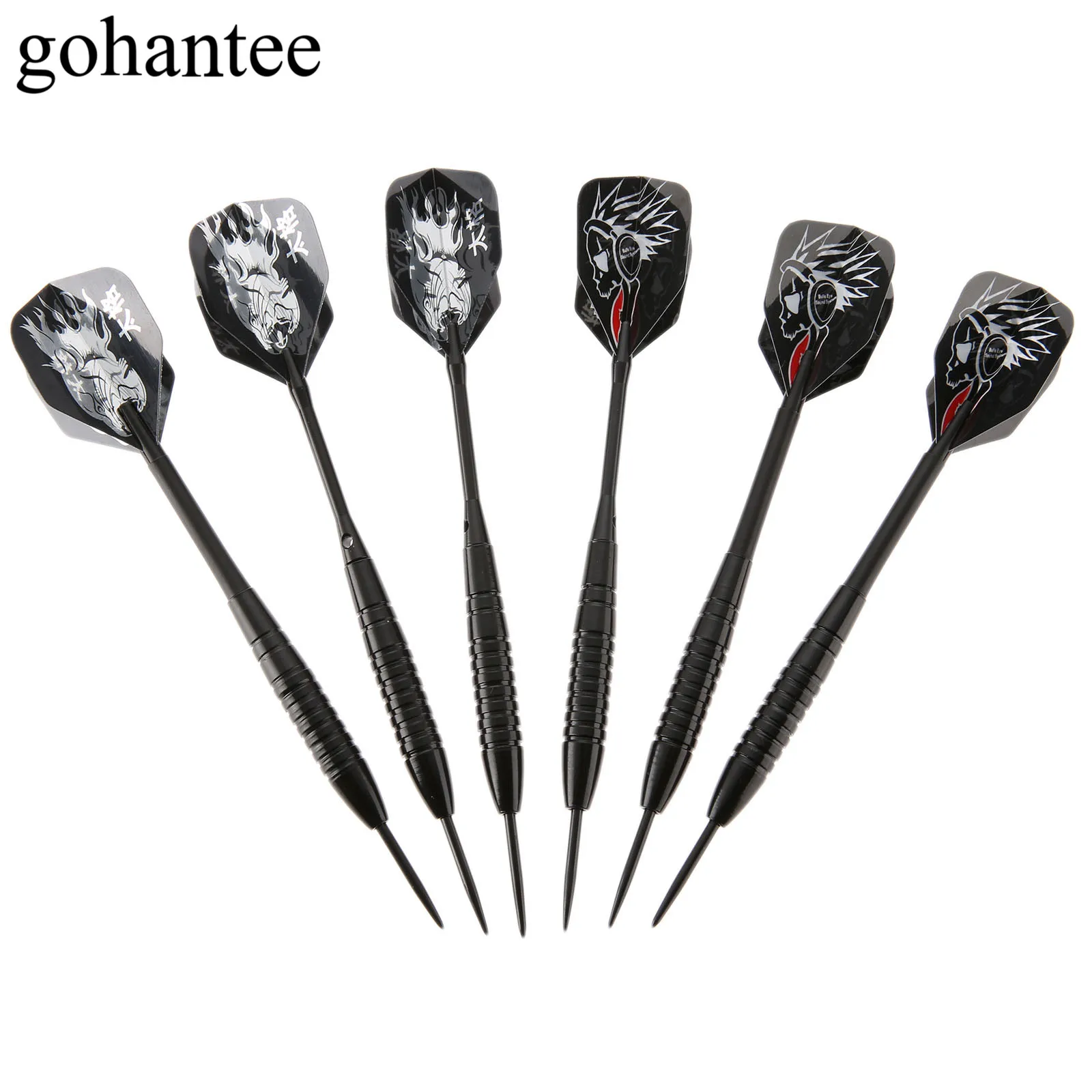 NEW 6pcs Professional 22g Torpedo Type Steel Tip Darts With Aluminum
