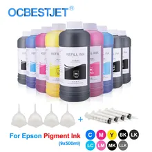 9x500 мл пигментные чернила для заправки Epson SureColor P600 P607 P608 P800 3800 3850 3880 3890 чернила для принтера Epson водонепроницаемые чернила