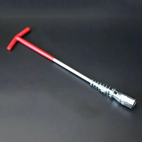 

37cm 360 Degree Rotate T type spark plug Wrench Socket Wrench Auto Repair Tool chrome plated steel Hand Tools for Spark Plug