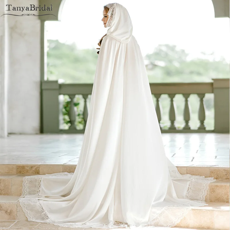 Stunning Winter Ecru Off White Bridal Cape Black Piping Alorna Built in Scarf Hand Slits Hidden inside Pockets Fully Lined Cape