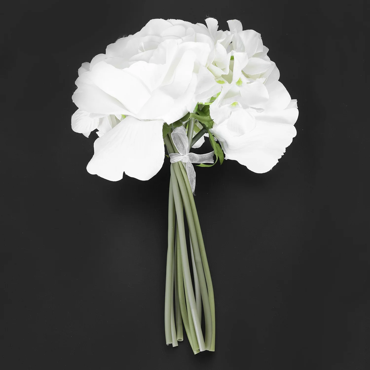 Роза Гортензия Свадебный букет из искусственных цветов букет для невесты-белый