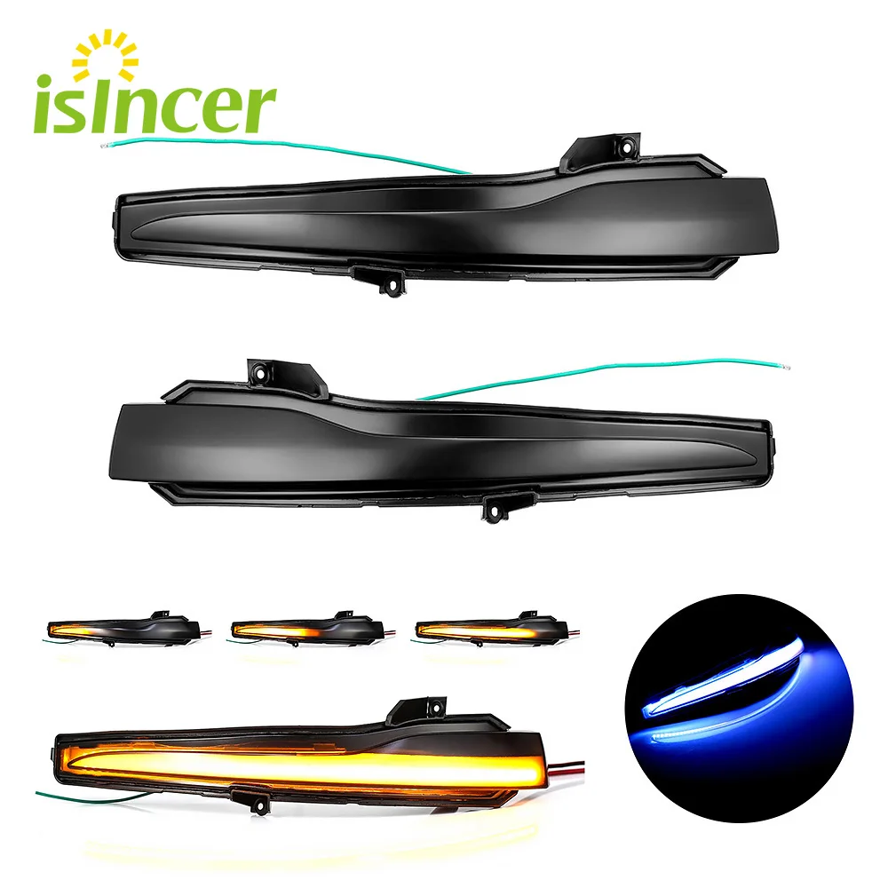2pieces Car Rear View Mirror Indicator LED Dynamic Turn Signal Light For Mercedes Benz C E S ...