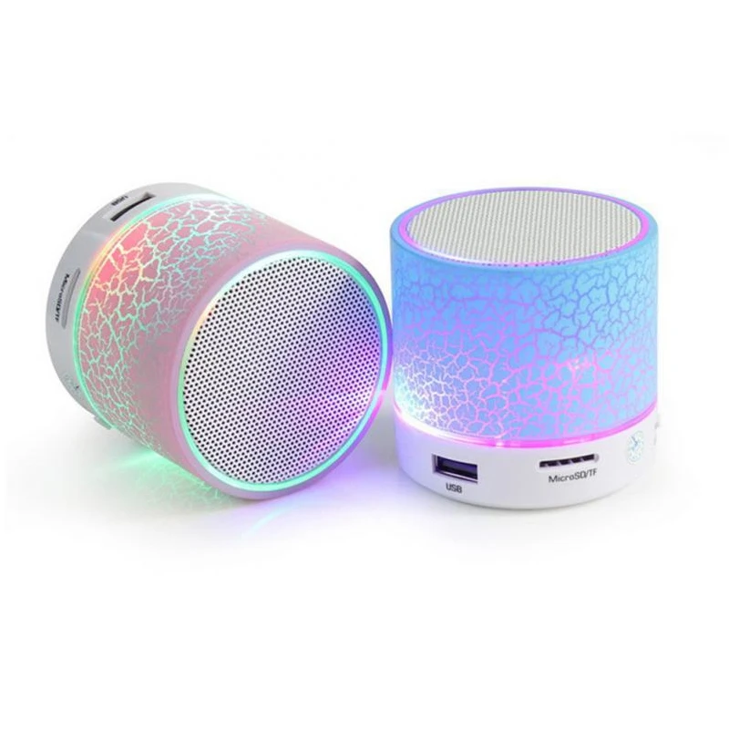 

Portable Bluetooth Speakers Wireless Hands Free LED Speaker TF USB FM Sound Music For iPhone X Samsung Mobile Phone