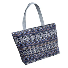 10 шт./лот, женская сумка для покупок, с эко-принтом, в полоску, большая сумка-тоут, повседневная женская многоразовая Большая вместительная сумка на плечо