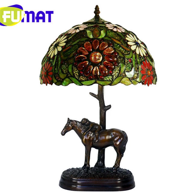 FUMAT Sunflower Flower Stained Glass Table light 1