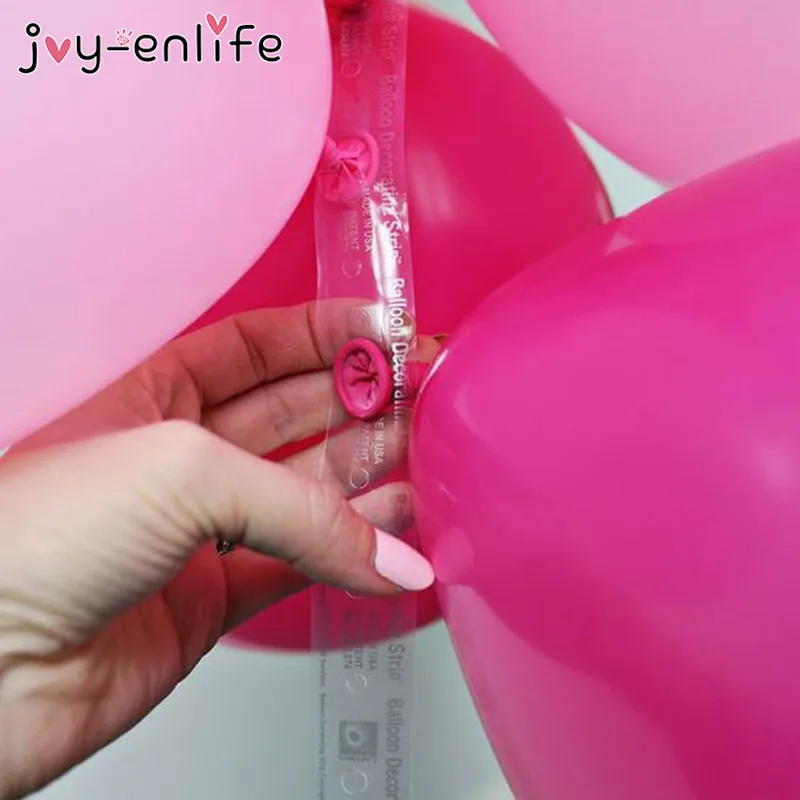 JOY ENLIFE 5M Plastic Balloon Chain 410 Holes PVC Rubber Wedding Party