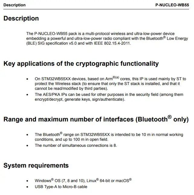 P-NUCLEO-WB55 INFO 2