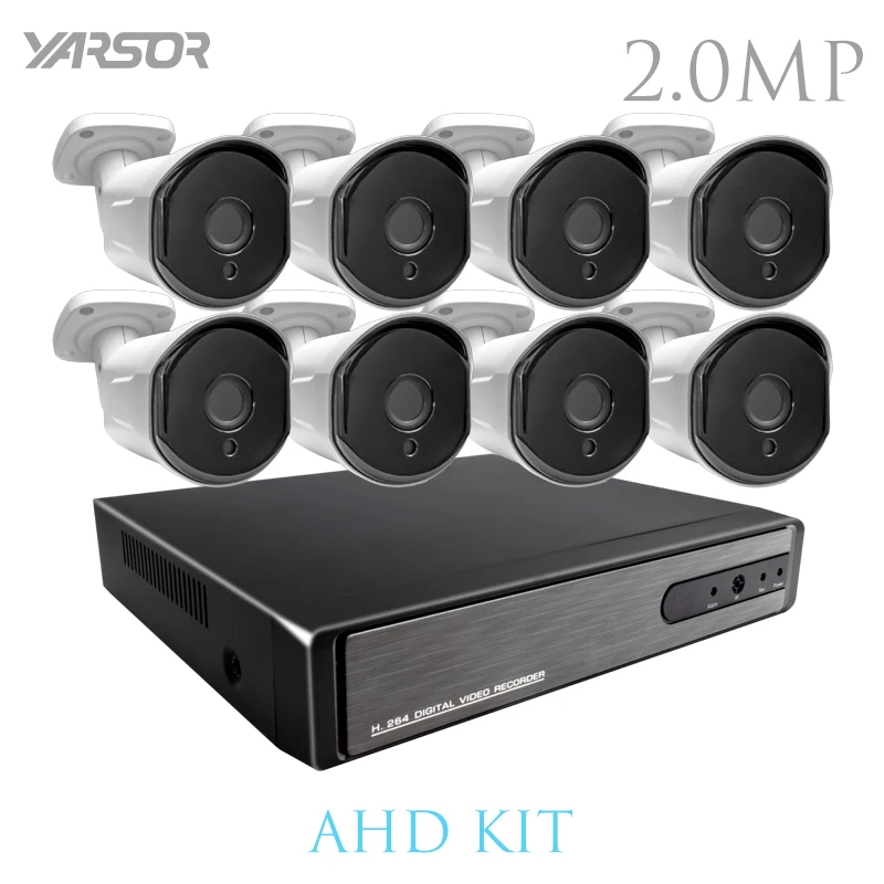 

AKT2008LE 1080P Video Surveillance System 8CH CCTV Security Kit 8PCS 1080P Outdoor Security Camera 8 CH DVR CCTV Camera System