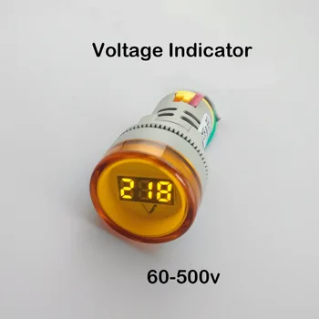 

22MM TOMZN AC 60-500V LED Voltmeter voltage meter indicator pilot light Red Yellow Green white Blue