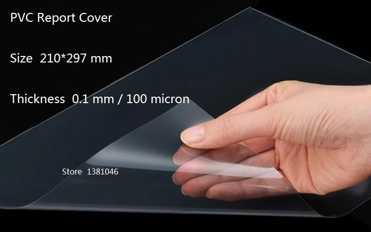 A4 Clear Transparent Report Cover Plastic PVC Acetate Sheet 0.1mm 100 ...