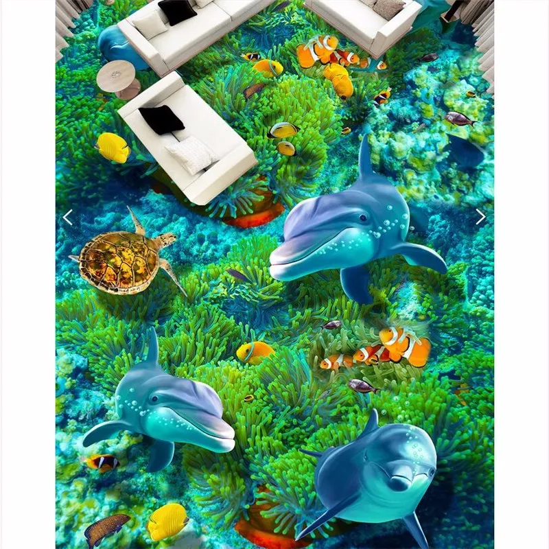 Modern-Floor-painting-HD-Sea-World-dolphin-coral-biota-Waterproof-Bathroom-kitchen-PVC-Wall-paper-Self (2)
