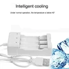 Nueva Promoción AA/AAA batería recargable de iones de litio USB 3 ranuras adaptador de cargador de batería inteligente Universal enchufe USB ► Foto 2/5