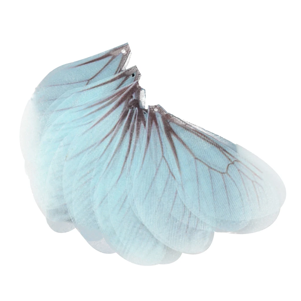 50pcs Cloth Fashion Dragonfly Wing Charms for Women Earrings Pendant Jewelry