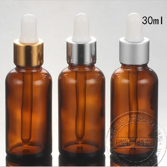 30ml brown empty essential oil bottle with dropper ,1 OZ essential oil