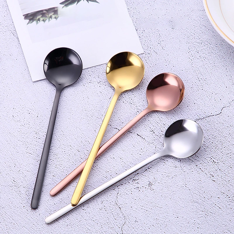 

18/8 Stainless Steel Long Handle Coffee Spoon, Set of 4