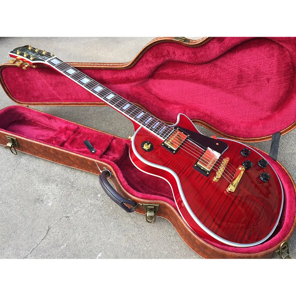 

Top Quality Custom Shop Limited Custom Red Electric Guitar Gold Hardware Free Shipping