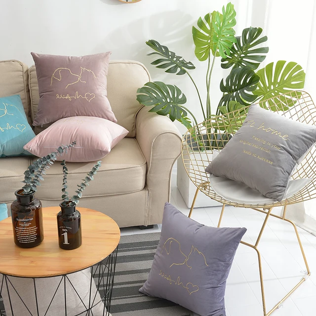 Special Offers Luxury Fashion Soft Velvet Cushion Cover Pillow Cover Pillow Case Blue Gray Home Decorative Sofa Throw Pillows Living Room Chair Special Offers Luxury Fashion Soft Velvet Cushion Cover Pillow Cover Pillow Case Blue Gray Home Decorative Sofa Throw Pillows Living Room Chair