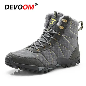 

Winter Unisex Snow Shoes Hiking trekking Boots Waterproof of Couples Cotton Inside Antiskid Bottom Keep Warm Shoes Size 36-46