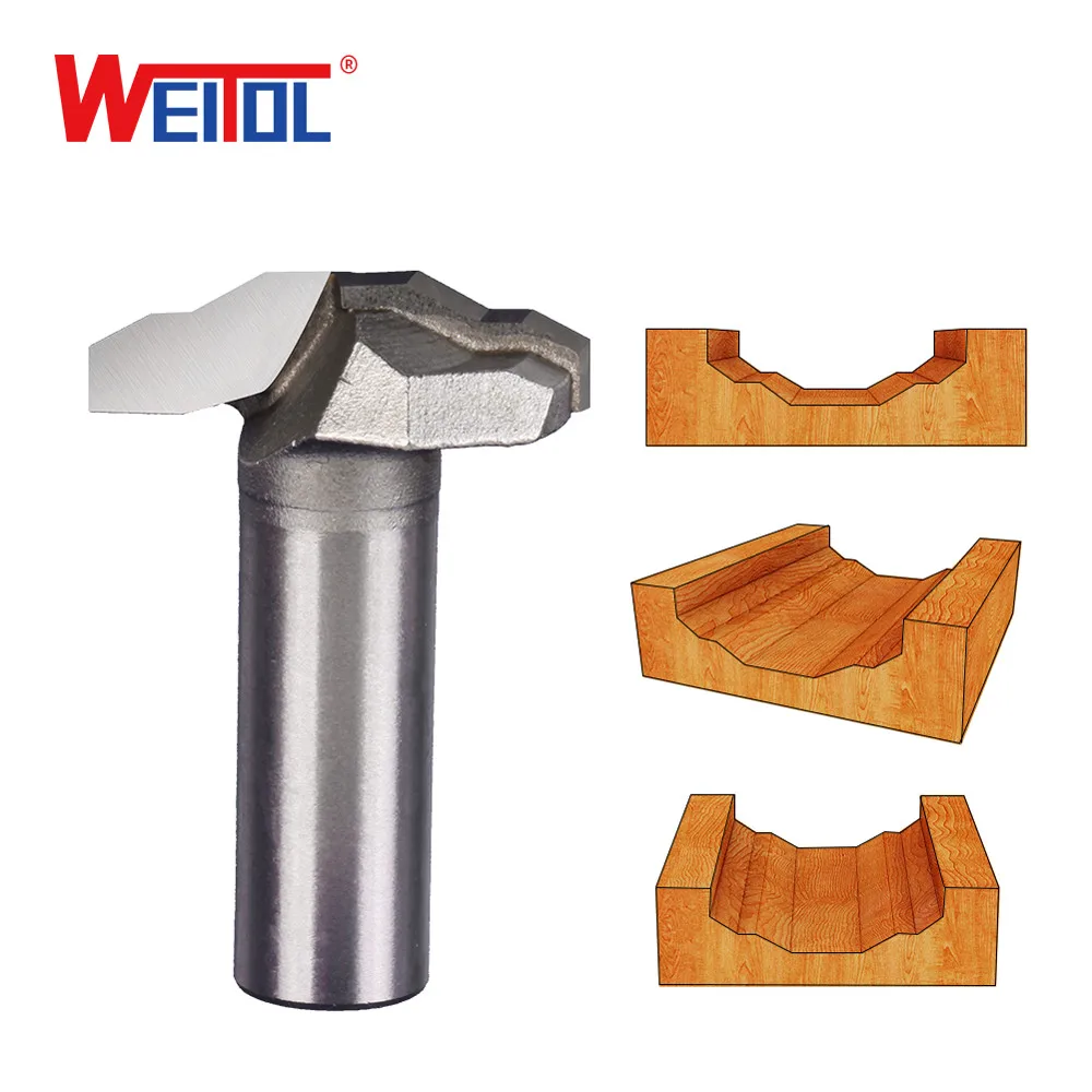 

WeiTol 1/2 inch woodworking milling cutter carbide door cabinet router bits for solid wood