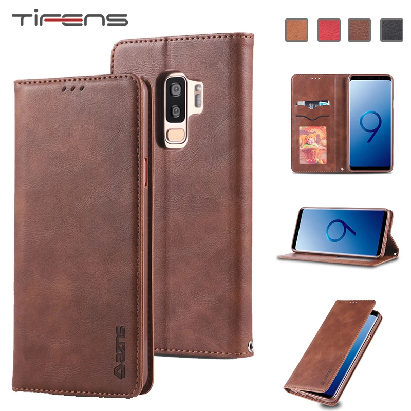 

Leather Case For Samsung S9 S8 S10 J4 J6 A6 A8 Plus A7 A9 2018 M10 M20 M30 A20 A30 A40 A50 A60 A70 Note 9 Magnetic Wallet Cover