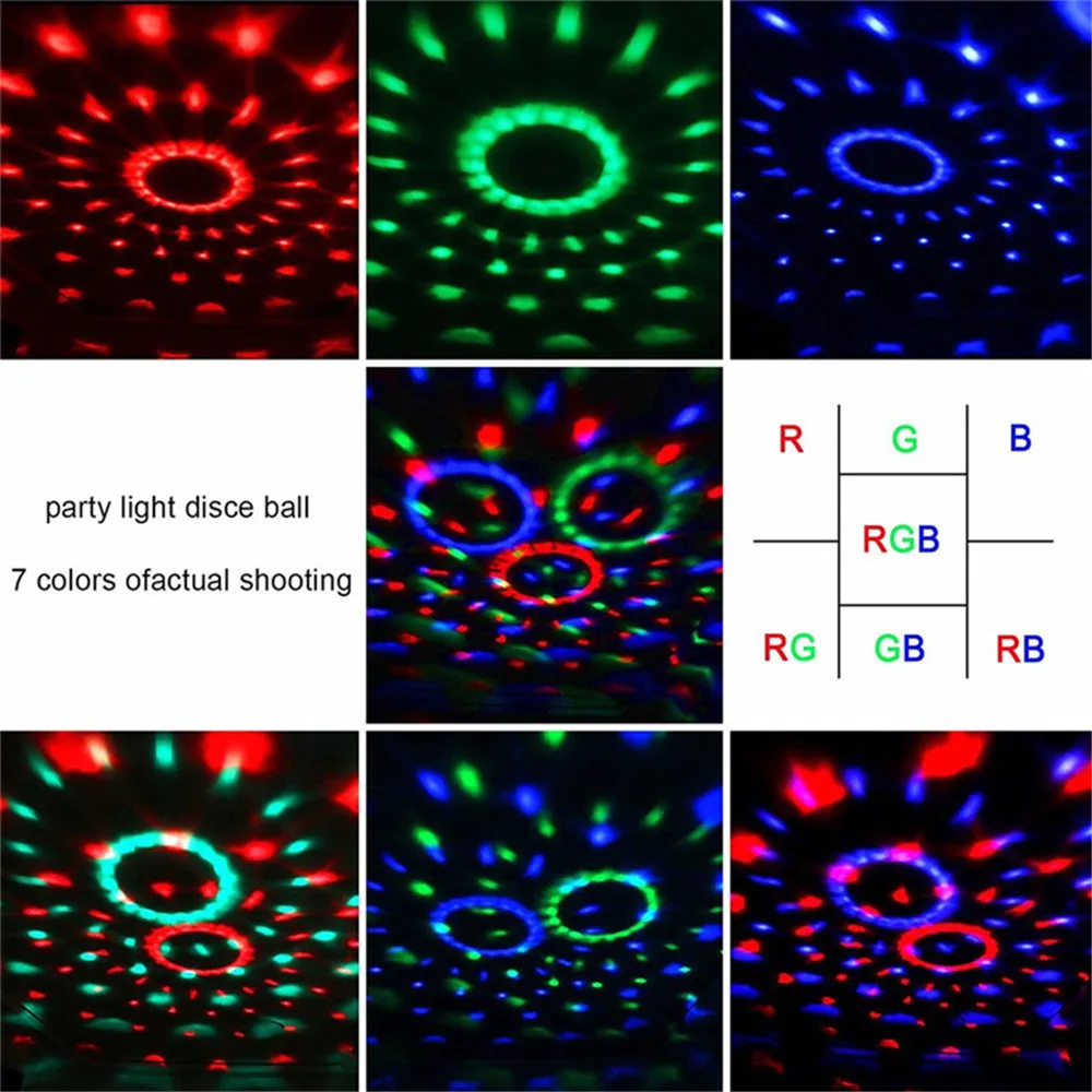 ZjRight ИК пульт RGB светодиодный хрустальный магический вращающийся шар сценический светильник s USB 5 в красочный ktv DJ светильник для дискотеки музыкальный светильник