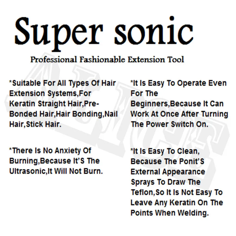 Ultrasonic Hair Connector EU US AU UK Plug Ultrasonic Cold Fusion Machine Loof Ultrasonic Hair Extension Iron Machine