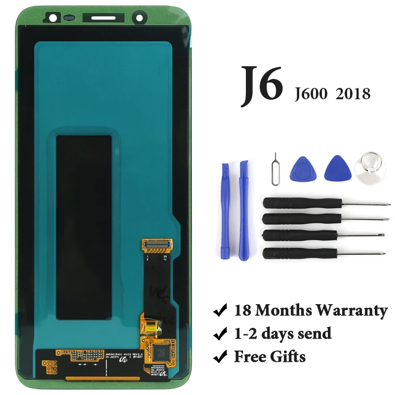 ЖК-дисплей AMOLED для Samsung J6 2018 OEM с дигитайзером сенсорный экран в сборе J600 J600F J600G