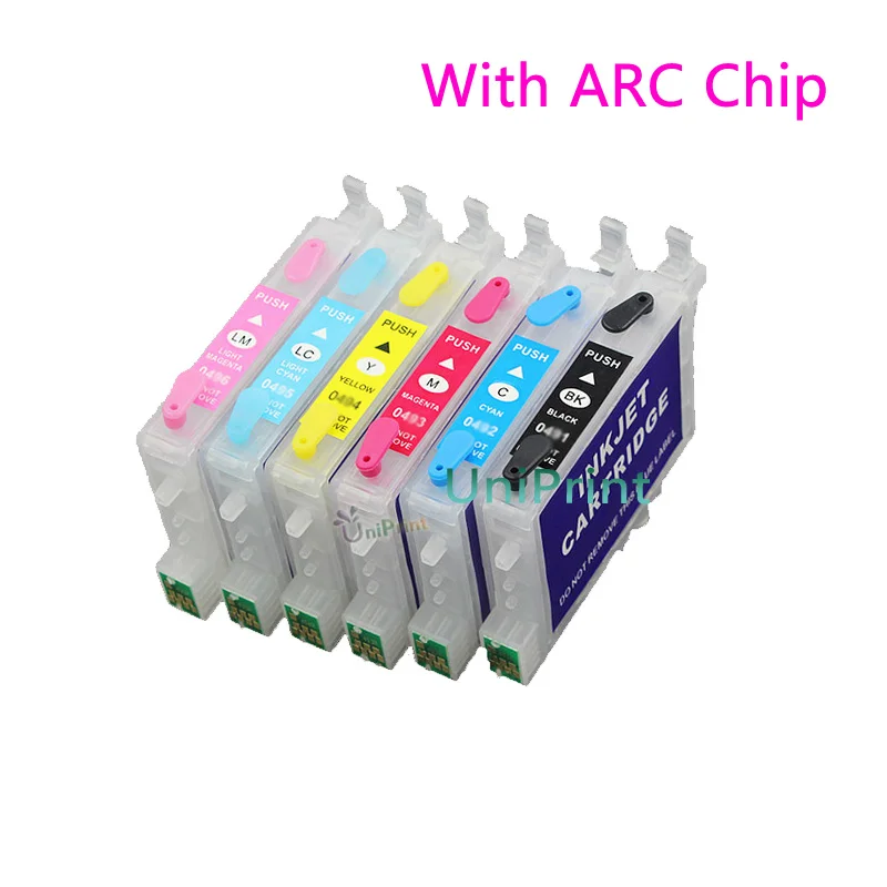 6 шт. картриджи для принтера STYLUS PHOTO R200 R220 R300 R300M R320 R340 RX500 RX600 RX620 RX640|ink cartridge|ink cartridge