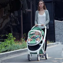 Babyruler Baby Stroller 3 in 1 High Landscape Folding Baby Carriage For Newborn Fashion Pram European Russia Free Shippinng high quality twins baby stroller high landscape pram portable folding baby carriage for newborn sit