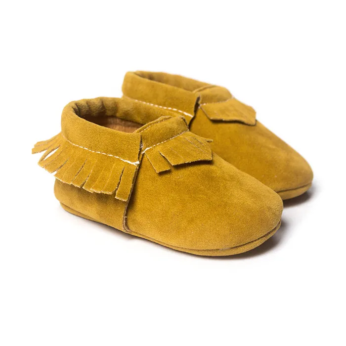 

brand baby girls shoes boys First Walkers yellow color baby moccasins Soft Bottom Tassels Newborn Shoes Bebe hot moccs.CX20C