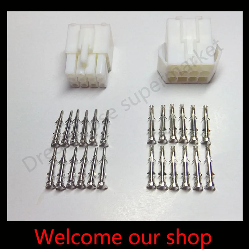 10sets 12Way EL 12P Series Multipole Connectors,wire terminal jack