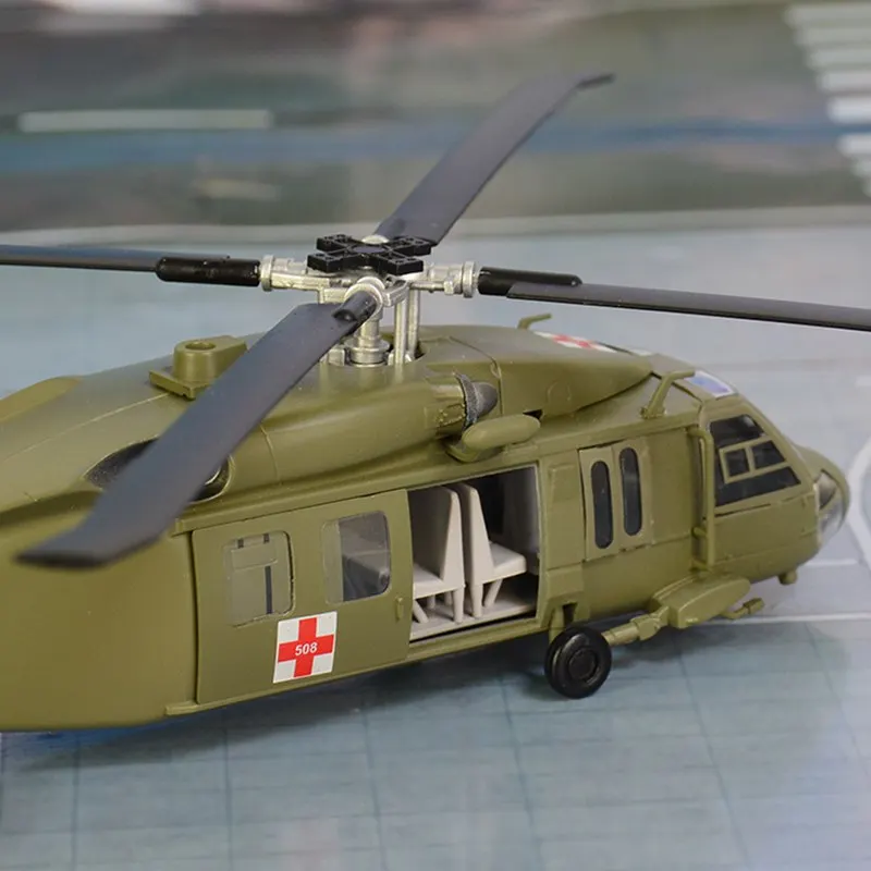 1: 72 UH-60 S-70 черный ястреб UH-60A Тактический транспортный вертолет предварительно построенный хобби Коллекционная готовая пластиковая модель самолета
