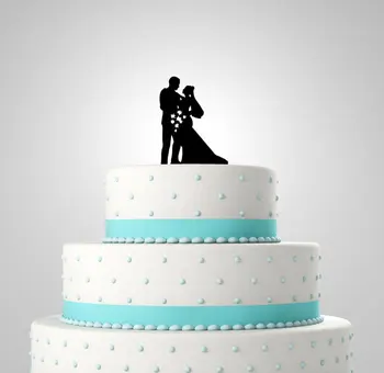 

Acryli Bride and Groom Bouquet custom name birthday cake toppers wedding bridal baby shower Bachelor party theme decorations